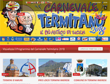 Tablet Screenshot of carnevaletermitano.com